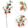 Miniatyrbillede 2 af 5: Dekorer stuen med kunstig granatæbleblomstgren