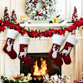 Miniatyrbild 2 av 5: Julstrumpor Presentpåse 2 st Julstrumpa Stor Godispåse C