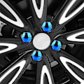 Miniatyrbilde 2 av 4: Beskyttelsesdeksler Hetter Utvendig Dekorasjon 17mm Anti-rust Bil Dekk Mutter Bolt Auto Hub Skrue Deksel 20 Stykker Bilhjul Mutter Dekselgrayaespa