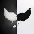 Pikkukuva 4 / 5: Kuuma myynti 2 kpl Söpö Fancy Party Demon Angel Wings Kestävä Cosplay C