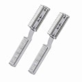 Miniatyrbillede 1 af 4: 2 stk. Razor Comb til hunde, kæledyrshårformer, Razor Comb, hårtrimmer, kam med blade, Razor Comb, dobbeltsidet fjernelse