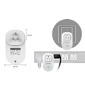 Miniatyrbillede 4 af 5: Oribo Or-wiwo-s20 Smart Socket Us Adapter