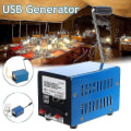 Miniatyrbild 2 av 5: Högpresterande Dynamodynamo Laddare Bärbar Nödhandkraft Handvev USB Laddning Nödöverlevnad Handvev Generator