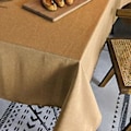 Miniatyrbilde 4 av 4: Rektangulære duker, vaskbare, for bordtrykk. Rektangulær duk for kjøkken, spisestue, lin, Thanksgiving, jul, høstdekorasjon (