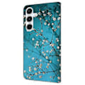 Miniatyrbild 5 av 5: Skal för Samsung Galaxy A16 5G/A16 4G TPU+PU Läder Flip Fodral Flower Branch
