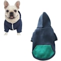 Miniatyrbild 1 av 5: L.Zipper Hooded Husdjurskläder Hund Katt Kläder Söta Husdjurskläder Varmt Hooded Fransk Bulldogg Mops