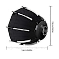 Miniatyrbild 3 av 5: Multifunktionell 290mm Åttakantig Softbox set med Mini Fäste Enkel Vikbar Design Portabel Ljusmodifierare Lätt att Bära