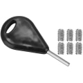 Miniatyrbillede 5 af 5: 6 stk. Surfboard Hale Rudder Slot Fcs Fin G5 Plugs Box Med Skruenøgle Sort