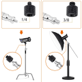 Miniatyrbilde 4 av 5: Kamera Avatar Skrueadapter 2 PCS Tråd 3/8 til 1/4 Hannadapter