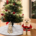 Miniatyrbild 4 av 5: 1 st grå julgransmatta, stort julgransöverdrag Christm