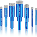 Miniatyrbilde 1 av 5: 7 PCS Diamond Dry Drill Bits, 5/6/8/10/12/14/16mm Dry Tile Drill