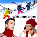 Pikkukuva 5 / 5: Fleece-kaulansuojus, termiset snoodit, unisex, paksut talviset kylmän sään neulotut pyöreät huivit pyöräilyyn, moottoripyöräilyyn ja urheiluun (punainen)