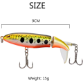Miniatyrbillede 3 af 5: Kunstig agn fiske agn wobbler sæt 5stk blyant popper svømmer