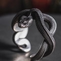 Miniatyrbillede 2 af 4: Vintage python ring, punk stil, justerbar