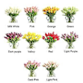 Miniatyrbillede 5 af 5: Boligindretning Gul Tulipan Kunstig Blomst PU Mini Design