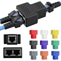 Miniatyrbillede 4 af 5: 6 stk. RJ45-splitter-stikadapter 1 til 2 LAN Ethernet-splitter