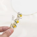 Miniatyrbillede 3 af 5: Hårklemmer, stærke klo-klemmer, 4 tommer store hårklemmer til tykt hår, store hårnåle til kvinder og piger, celluloidplast, skridsikre, mellemstore jumbo-hårklemmer
