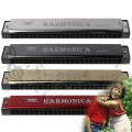 Miniatyrbild 2 av 5: 24-håls Metallmunspel Professionell Harmonika för Nybörjare Guld