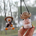 Pikkukuva 1 / 5: Auton lisävarusteet Swing Duck Swinging Duck Blindbox Doll Hanging Cute Swing Duck（Cola）