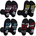 Miniatyrbillede 1 af 5: Im Gaming Socks Funny Gamer Gaver I Rørstrømper, 4 Par