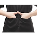 Miniatyrbilde 3 av 5: 2 stk justerbart forkle med 2 lommer, forkle til matlaging, kjøkkenforkle, restaurantforkle, kaféforkle (svart polyester)