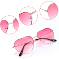Miniatyrbild 3 av 5: 2 par Spec Hippie Hjärtglasögon Spectacles för snygga hippie-acce