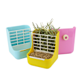 Miniatyrbillede 3 af 5: （Pink）Kanin Hø Foderautomat，Mindre spildt krybbe, til Kaniner, Tyrkiet Gris