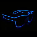Miniatyrbillede 4 af 5: Lysende trådløse EL-briller Neon Rave Glow Blinkende LED-solbriller