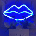 Miniatyrbillede 1 af 4: LED Neon Skilt i Form af Læber Romantisk Kunst Dekorative Lys Vægge