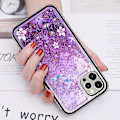 Pikkukuva 2 / 5: Iphone Glitter Liquid Case Cute Butterfly Bling Rhinestone Diamond Side Bumper Moving Quicksands Funny Waterfall Flowing Sparkle Cover Luxury For Wome