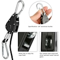 Pikkukuva 2 / 4: Lanyard-nostava metallipyörä markiisi teltta köyden kiristin (2 paria musta)
