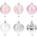 Miniatyrbilde 2 av 5: Julekuleornamenter, 12 stk 2,38 tommer/6 cm usynlige C