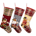 Miniatyrbild 1 av 5: 3-pack Julstrumpor Julklappspåsar Godispåsar Bedsi