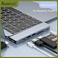 Pikkukuva 2 / 4: Kaksipäinen PD-sovitin -yhteensopiva PD-dataporttikeskitin Thunderbolt 3 USB Type C -keskitin