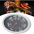 Miniatyrbillede 5 af 5: Grilltermometer i rustfrit stål, ovalt bimetaltermometer 430°C