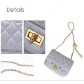 Miniatyrbild 4 av 5: Designer Handväskor Läder Clutch Liten Quiltad Handväska Axelväska B