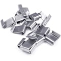 Miniatyrbilde 3 av 3: 50 stk drivhusglass glasur W-klips og 50 overlappende Z-klips