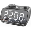 Miniatyrbild 1 av 5: Väckarklockradio med Bluetooth-högtalare 0-100 % dimmer digital Mi
