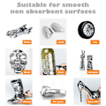 Miniatyrbild 4 av 5: 3 st flytande krommarkör spegel flytande kromfärgspenna set metallisk markering diy konst hantverk markeringspenna för metall