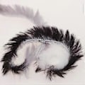 Miniatyrbillede 4 af 5: DIY Polyester Chunky til Strikning Roving Hækling 32 Meter/Nøgle Grå Sort Grey Black