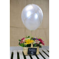 Miniatyrbilde 2 av 6: Hvit perleballong, 100 hvite heliumballonger i latex 30 cm for bryllup, fødsel, dåp, babyshower jente, bursdagsfest