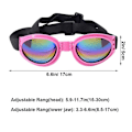 Miniatyrbillede 2 af 5: 2 stk. Hunde Goggles, Justerbar Rem Hunde Goggles Øjenbeskyttelse Til Rejser Ski, Uv-beskyttelse Vandtæt（B）
