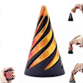 Miniatyrbillede 1 af 5: Umulig Pyramide Gennemgangs Skulptur, Helix Skrue Fidget Legetøj, Spiral Kegle Cone a