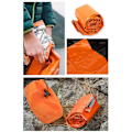 Miniatyrbild 2 av 5: Överlevnads sovsäck, nödbivacksäck nödräddningsfilt återanvändbar för utomhuscamping, vandring (orange)