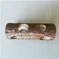 Miniatyrbillede 1 af 5: 20cm Hamster Tunnel, Hamster Træ Rør, Træhul, Massivt Træ Rør