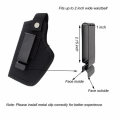 Miniatyrbilde 4 av 5: 2 stk Pistol Holster Pistol Holster Skjulte Belte Holster for å bære alle lignende håndvåpen for jaktsport