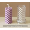 Miniatyrbillede 2 af 5: plastforme til fremstilling af søjlelys cylindriske forme, til ho