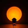 Miniatyrbillede 2 af 5: Solnedgangslys Solnedgangslys Morgengrylys projektion Regnbue oplyst soveværelse ambient lampe lille lampe 10*7.5*8cm