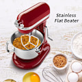 Miniatyrbillede 2 af 7: Rustfrit fladpisker-tilbehør til KitchenAid 5 & 6-quart