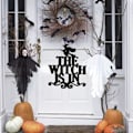 Miniatyrbillede 5 af 5: 2 stk. Halloween hængende spøgelsespynt, 14,5\" sort og hvid H